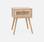 Mesa de cabeceira em madeira e cana, 1 gaveta  | sweeek