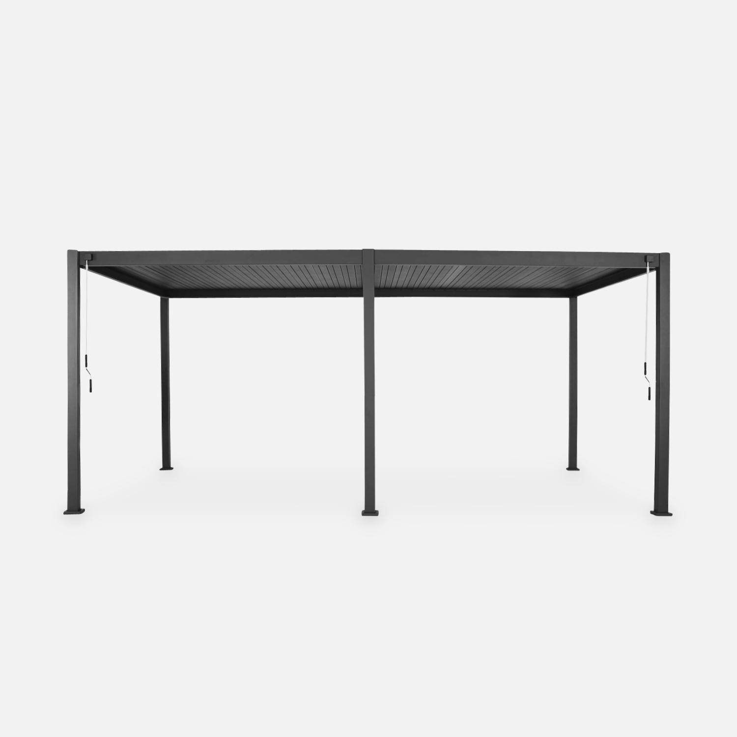 Pergola met lamellendak - Triomphe - 3x6m, aluminium, met verstelbare lamellen Photo5