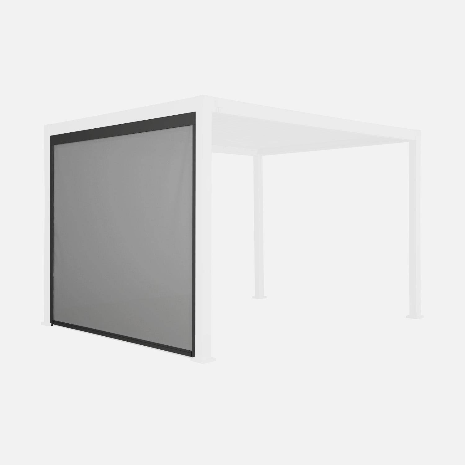 Markise 3m für Pergola Triomphe 3x3m V2, 3x4m, 3x6m anthrazit Photo1