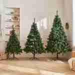 Sapin de Noël artificiel de 150cm - Hinton - dense et touffu, mélange d’aiguilles, aspect réaliste, pied inclus Photo2