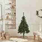 Sapin de Noël artificiel de 150cm - Hinton - dense et touffu, mélange d’aiguilles, aspect réaliste, pied inclus Photo1