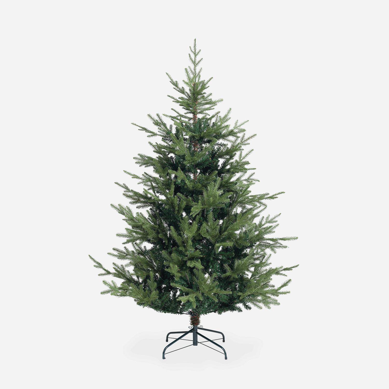 Künstlicher Weihnachtsbaum 180cm - Rimbey - Nadelmix, wahrheitsgetreues Aussehen, inkl. Ständer Photo2