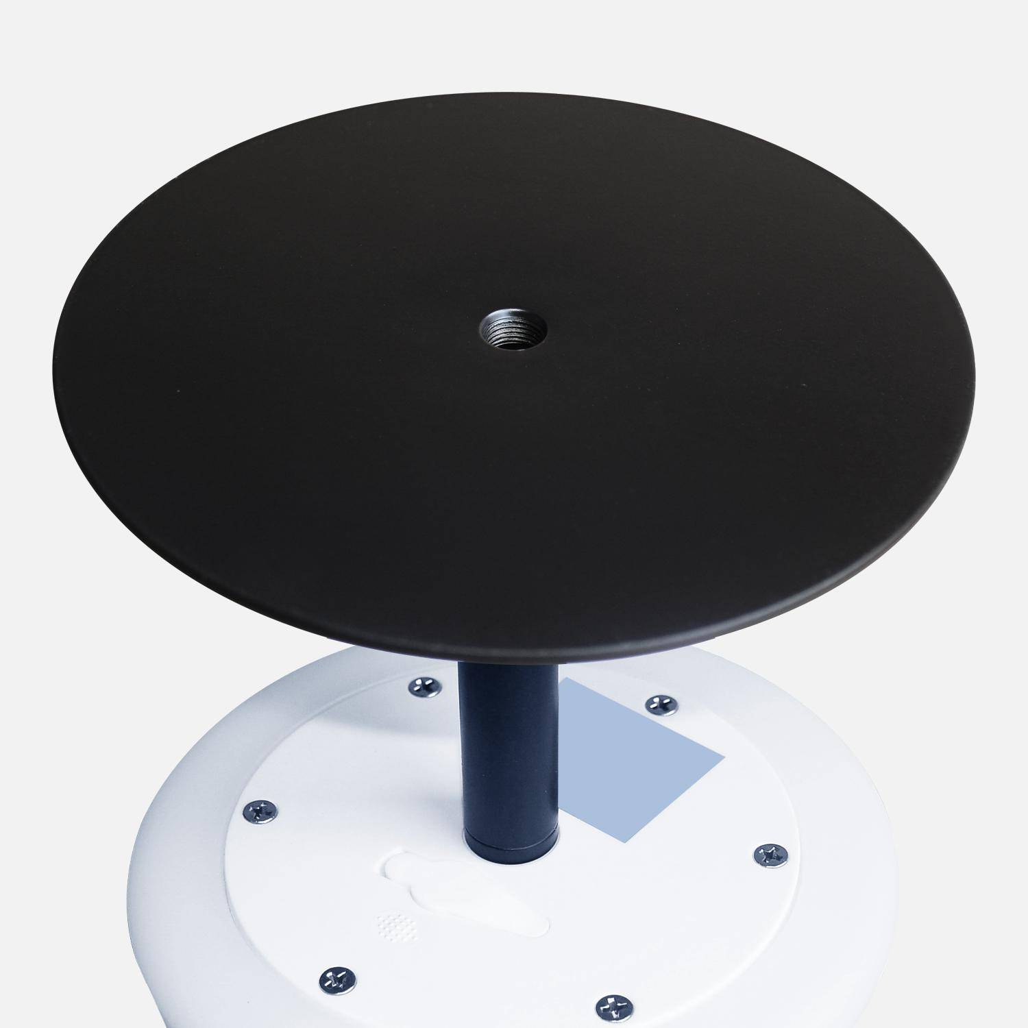 Lampe LED à poser de 28cm noire - Lampe de table décorative lumineuse, Ø 16cm Photo8