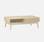Coffee table with one drawer and pine wood legs, 110x59x39cm, Natural Wood colour | sweeek