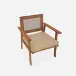 Set di mobili da giardino, Bohémia, canna quadrata, divano a 2 posti, 2 poltrone, 1 tavolino 117x64x74 cm Photo6