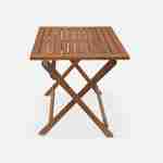 Tavolo da giardino bistrot rotondo in canna, 2 posti, Bohémia, 1 tavolo, 2 sedie 60x60x72 cm Photo5