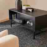 Tavolino, Bazalt, un cassetto, due vani portaoggetti, L 100 x L 59 x H 50,2cm Photo3