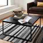 Industrial black metal coffee table, Industrielle, Black, 80x80x36 cm Photo1 Industrial black metal coffee table, Industrielle, Black, 80x80x36 cm Photo1