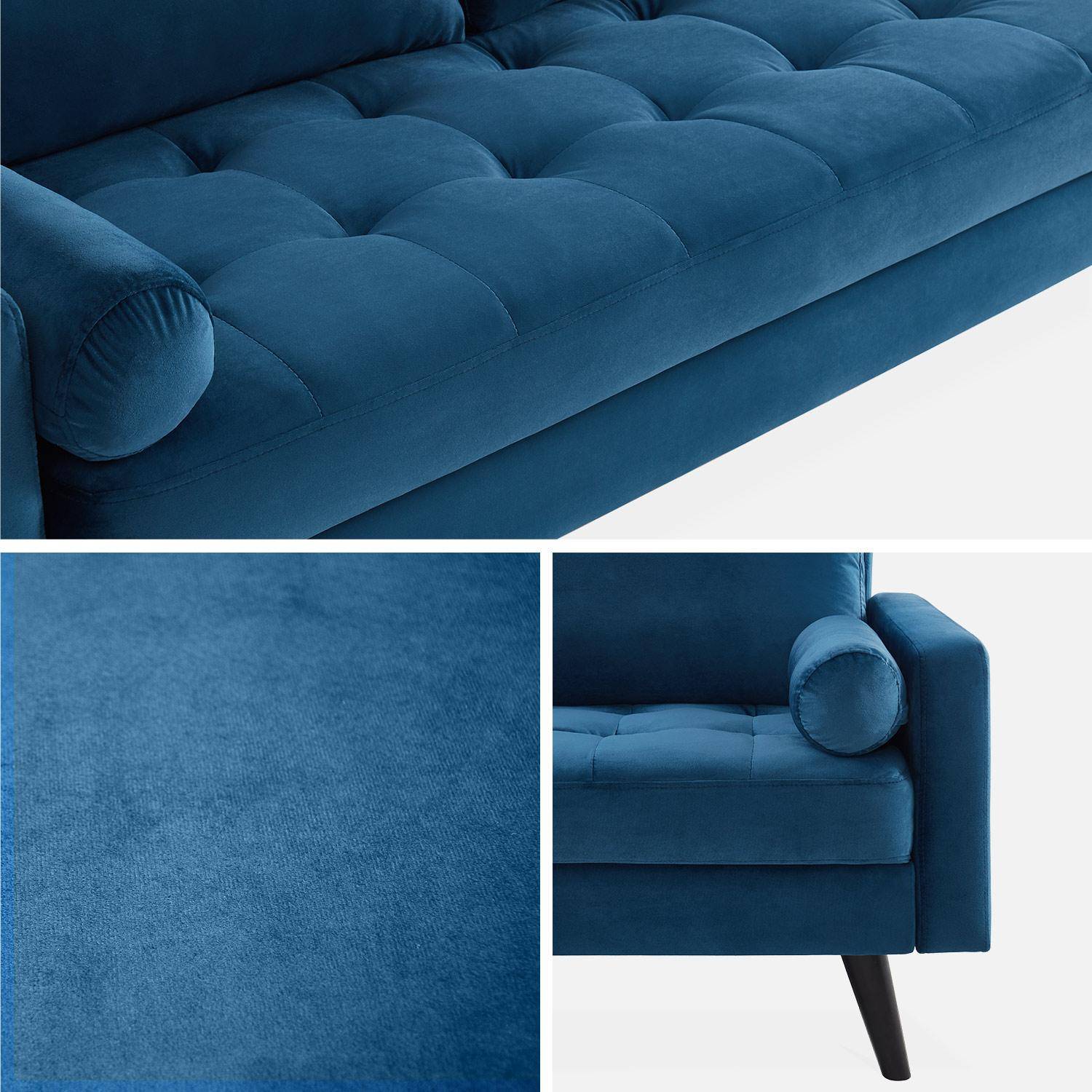 3-seater fabric sofa with vintage style, Ivar, 177x81x69.5 cm Photo6