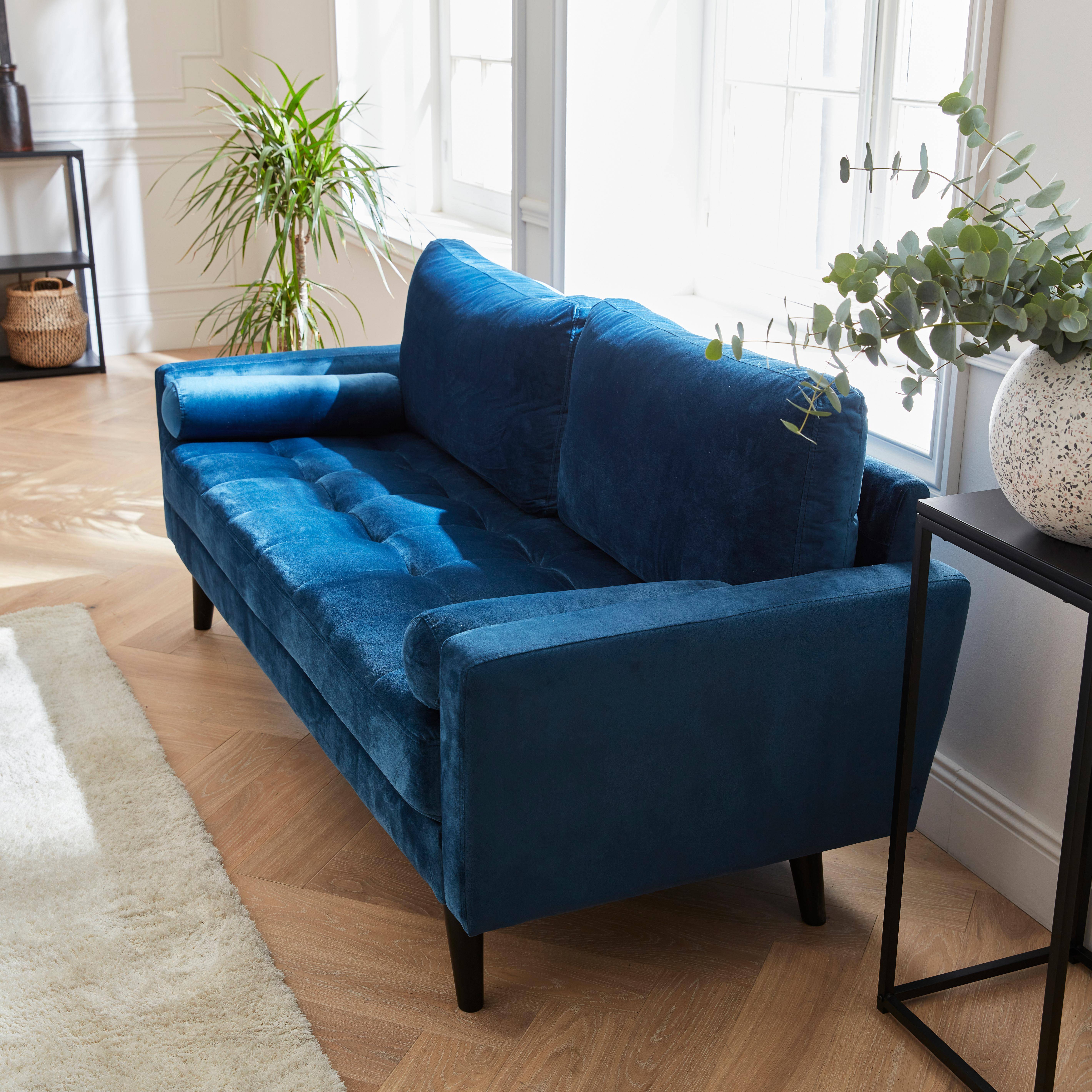 3-seater fabric sofa with vintage style, Ivar, 177x81x69.5 cm,sweeek,Photo2