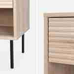 Table de chevet, Braga, un tiroir, un espace de rangement, L 45 x l 39,5 x H 55,5cm Photo6