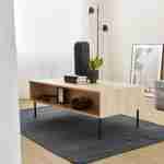 Table basse, Braga, un tiroir, deux espaces de rangement, L 110 x l 59 x H 41cm Photo2