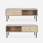 Table basse, Braga, un tiroir, deux espaces de rangement, L 110 x l 59 x H 41cm Photo4