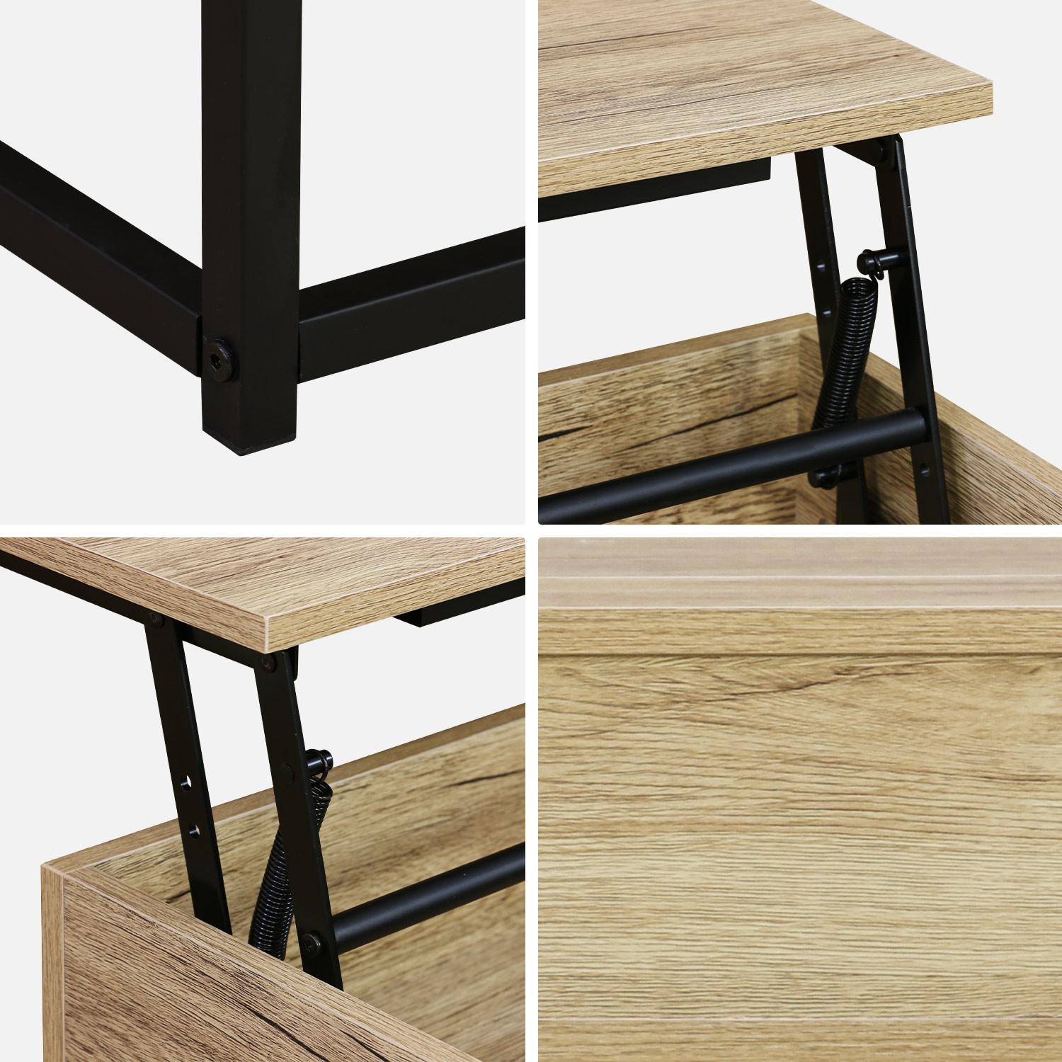 Liftable coffee table, 100x55x40.5cm - Loft Photo7