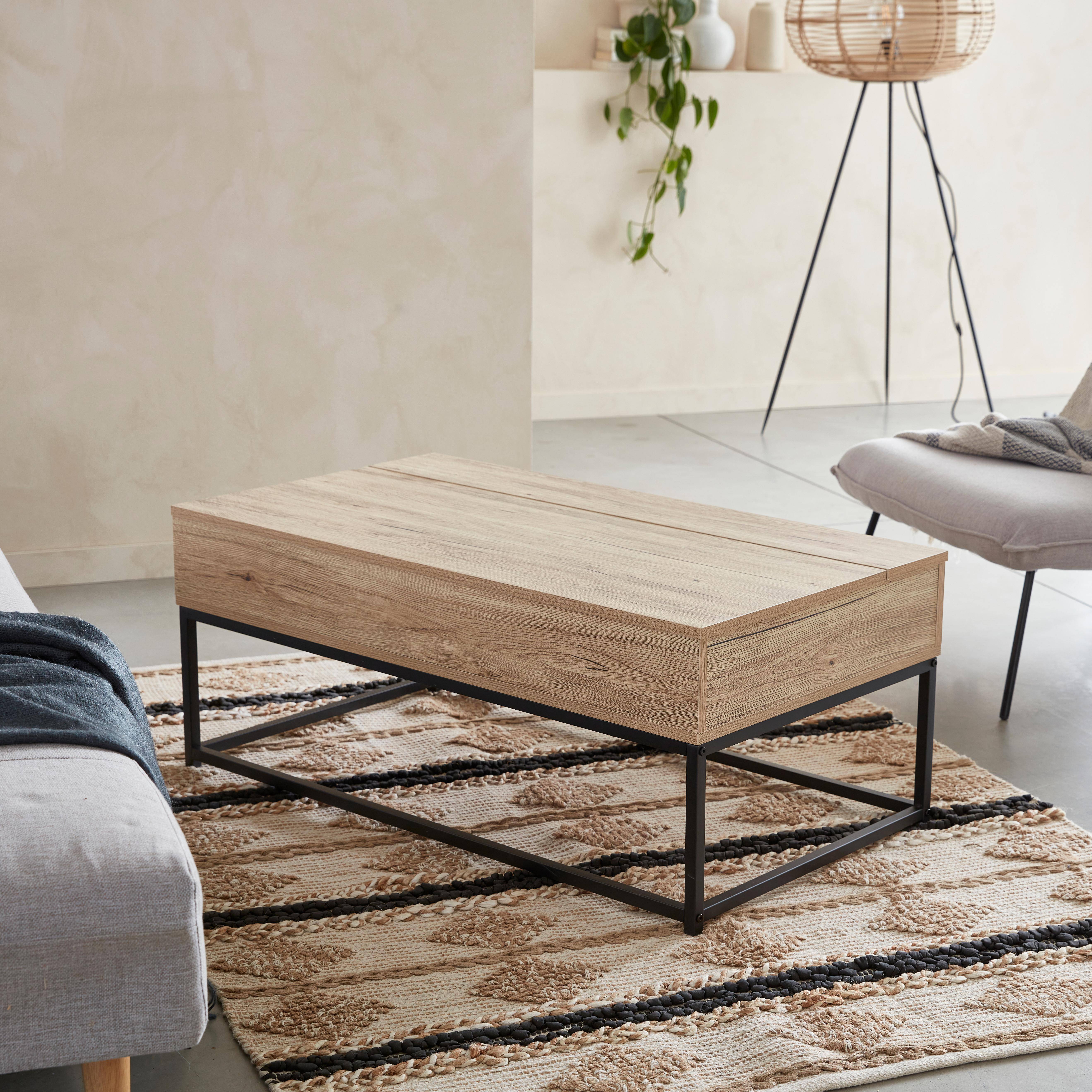 Liftable coffee table, 100x55x40.5cm - Loft Photo3