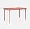 Gartentisch Metall 4-Sitzer, Terrakotta  | sweeek