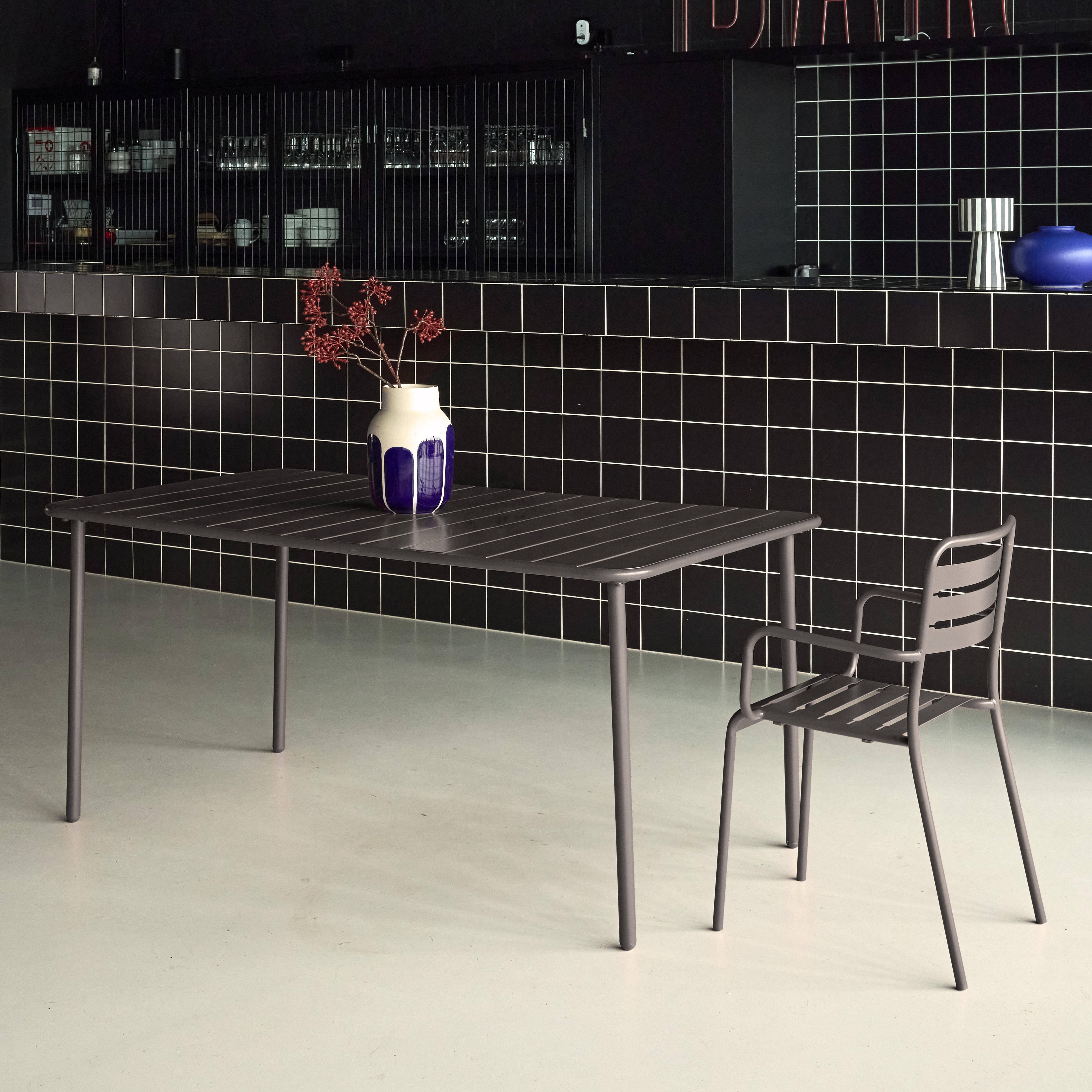 Metalowy stół ogrodowy 6-8 miejsc, antracyt, Amelia, 160x90xH72,5cm Photo2