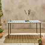 Tavolo da giardino in metallo 6-8 posti, savane, Amelia, 160x90xH72.5cm Photo2