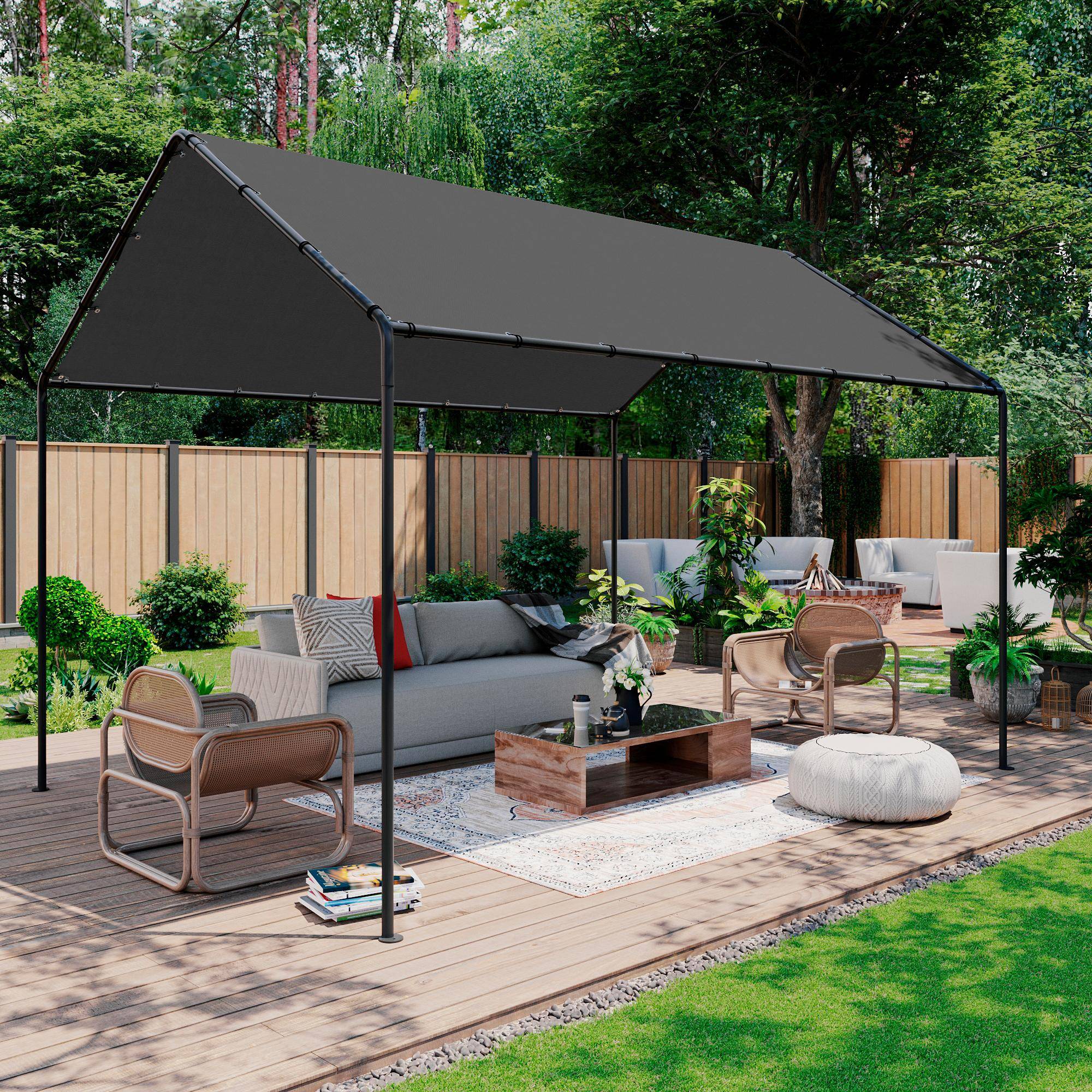 Tonnelle 3x4m avec toiture | sweeek