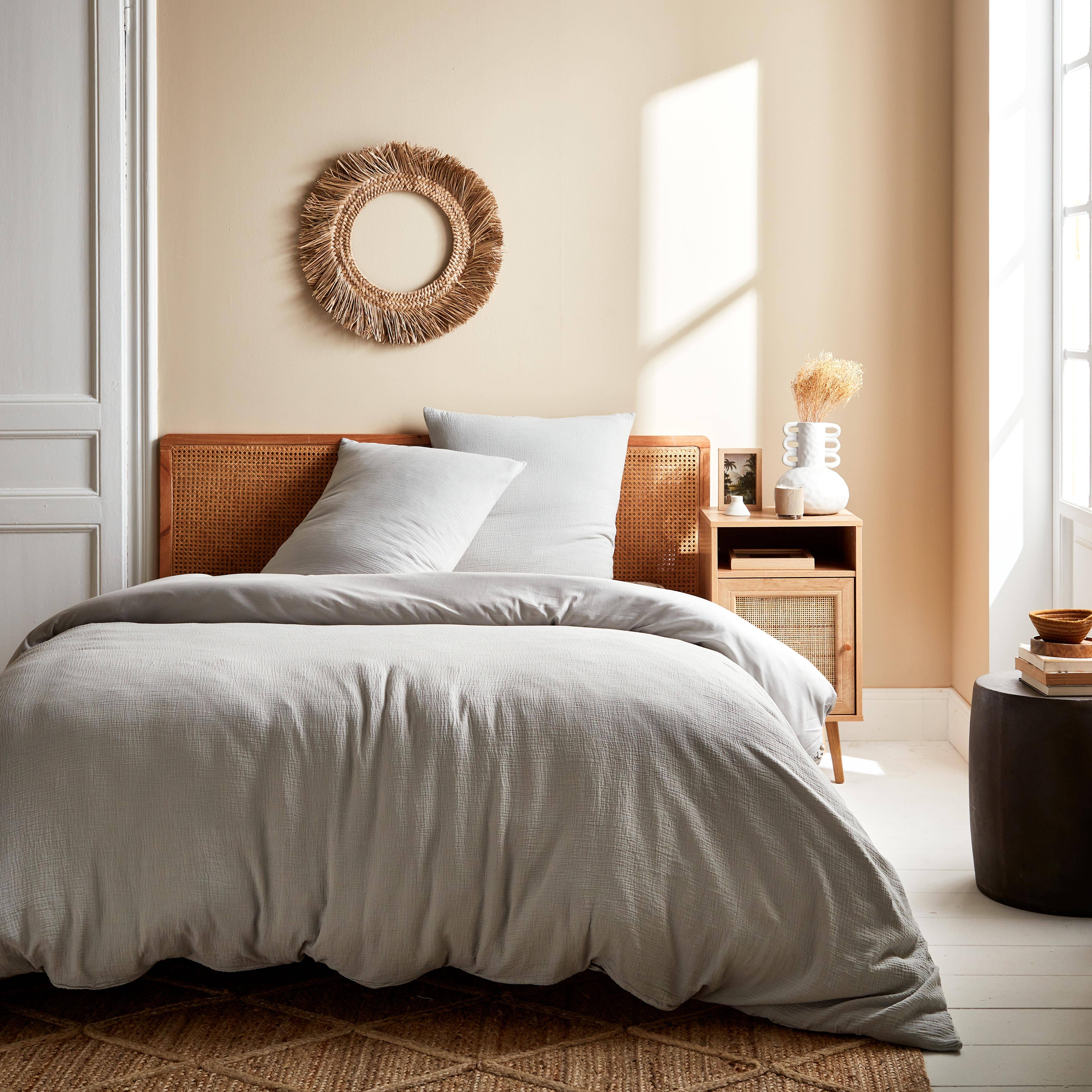 HYPREST Parure De Lit 100 % Pur Lin Français Avec Housse De Couette En Lin Lavé à La Pierre