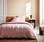 Bettwäschegarnitur aus rosa Baumwoll-Gaze 240 x 220 cm | sweeek