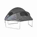 Trampoline 305cm gris avec pack d'accessoires + Tente de camping avec sac de transport Photo3