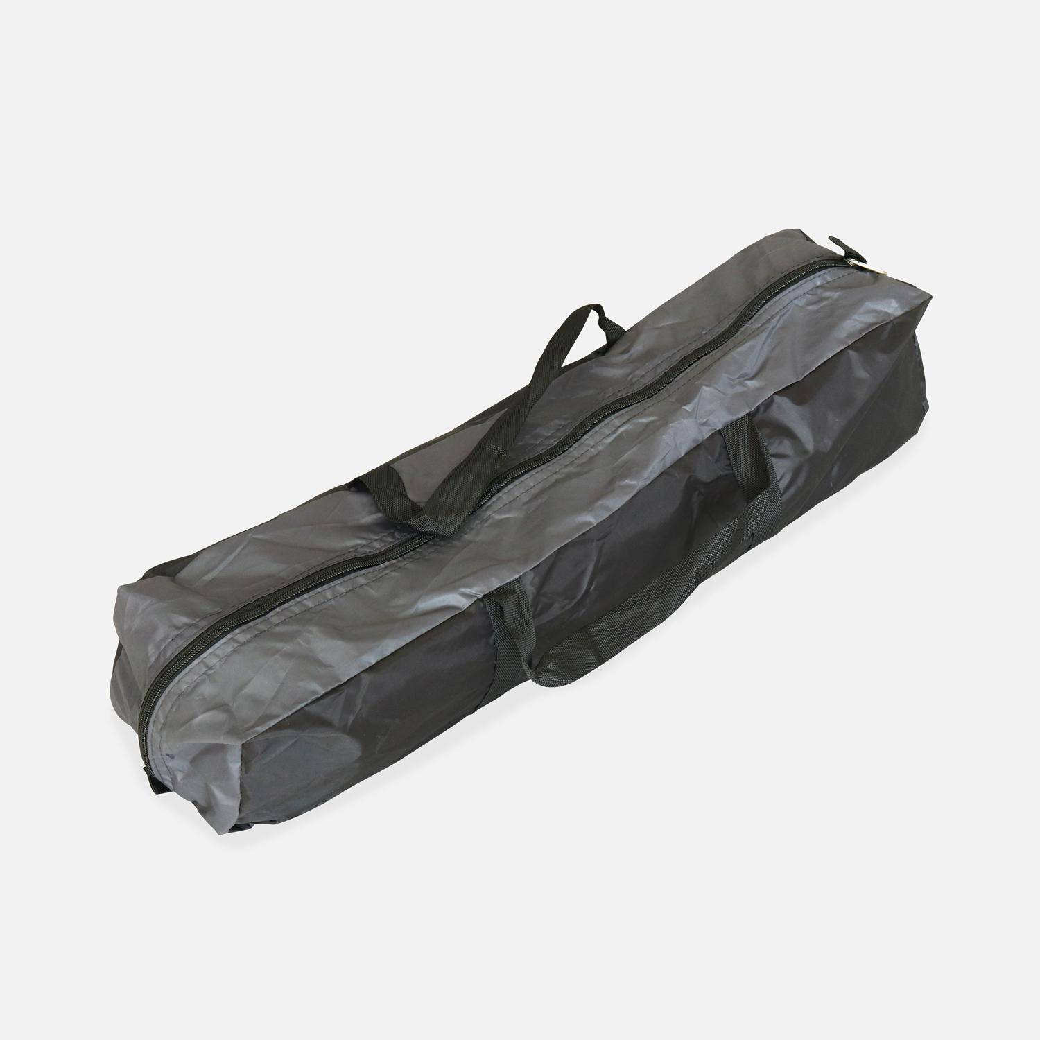 Trampoline 305cm gris avec pack d'accessoires + Tente de camping avec sac de transport Photo5