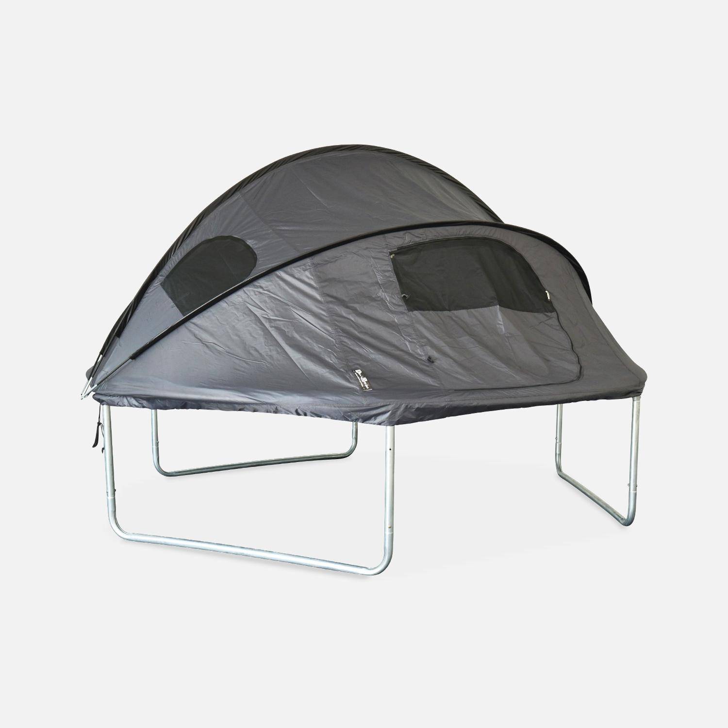 Trampoline 305cm filet intérieur avec pack d'accessoires + Tente de camping Photo3