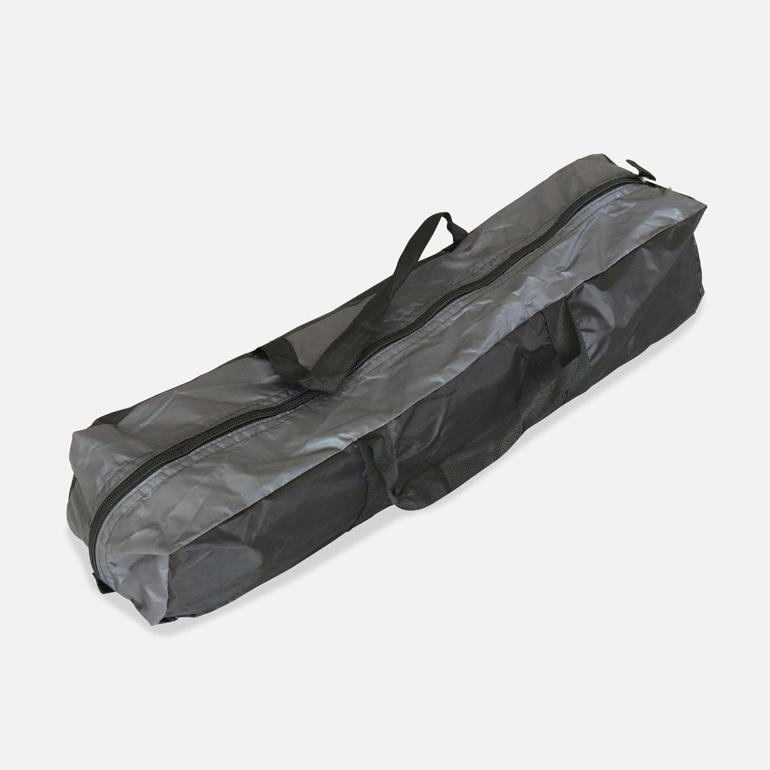 Trampoline 370 gris avec pack d'accessoires + tente de camping avec sac de transport Photo6