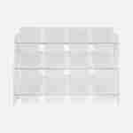 Aufbewahrungsregal für Kinder mit 12 Boxen Weiß - Tobias - MDF Holzdekor, B 84 x T 29,5 x H 60 cm Photo4
