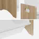 Meuble de rangement pour enfant avec 6 casiers - Tobias - MDF décor bois naturel, L 84 x P 29,5 x H 60cm Photo5