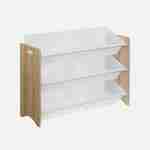 Storage combination with 6 boxes for kids toy, 84x29.5x60cm - Tobias - Natural wood colour Photo3
