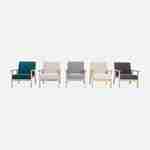 Banquette et fauteuil en bois et tissu gris foncé, Isak, L 114 x l 69,5 x H 73cm Photo7