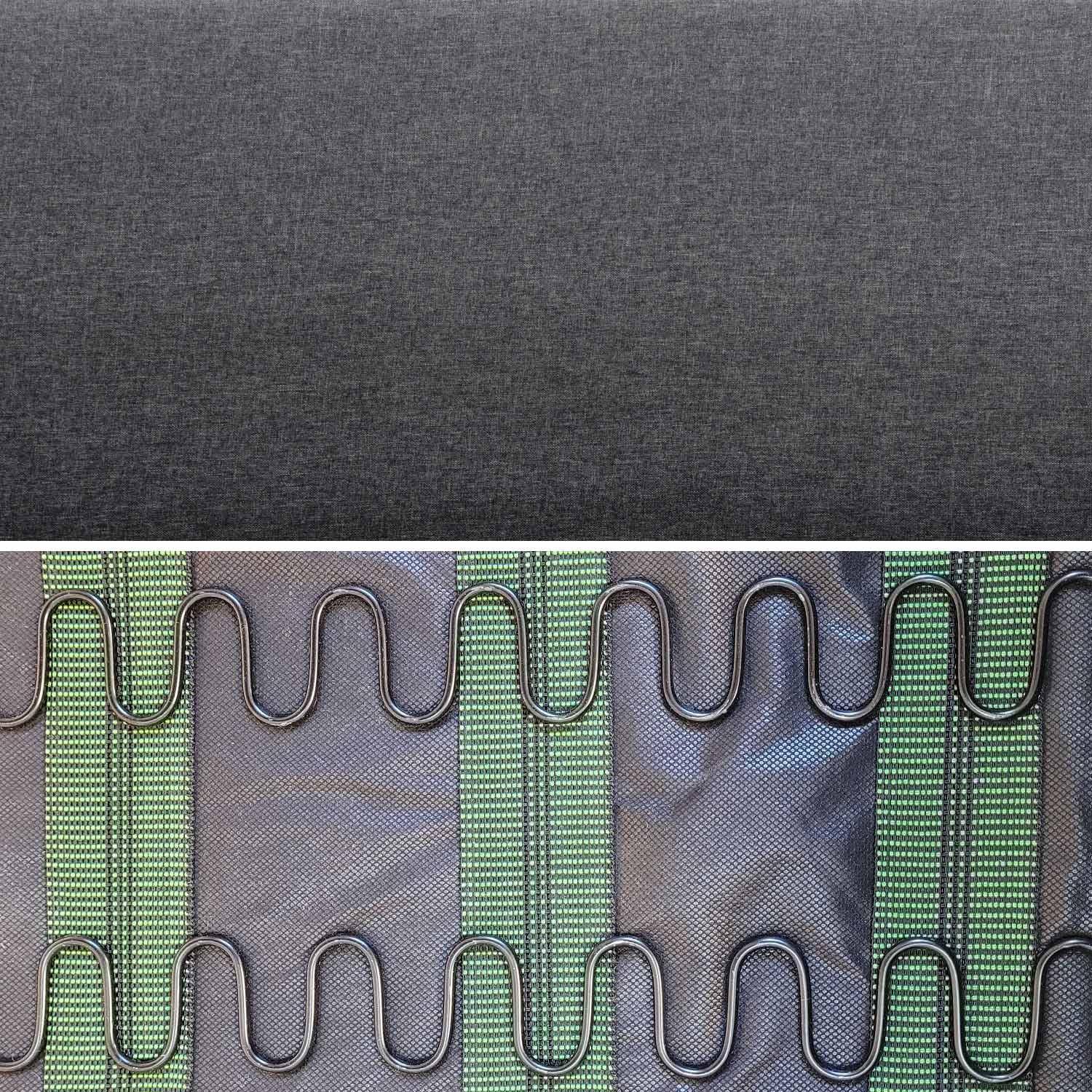 Banquette et fauteuil en bois et tissu gris foncé, Isak, L 114 x l 69,5 x H 73cm,sweeek,Photo6