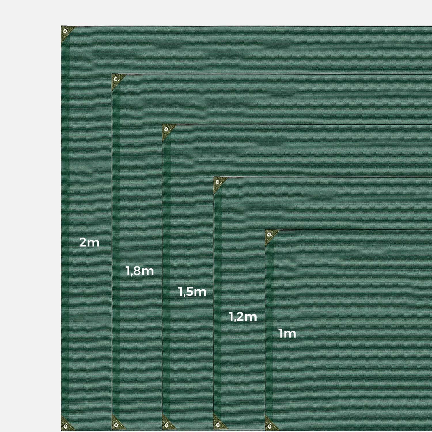 Brise vue occultant vert, Hedera, H1.2xL10m, 150g/m²,sweeek,Photo3