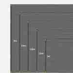 Verduisteringsscherm, grijs, Hedera, H1,2xW10m, 150g/m², zwart Photo3