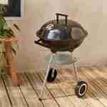 Fernand houtskoolbarbecue Ø 45 cm, kogel smoker, asopvangbak, wielen Photo1
