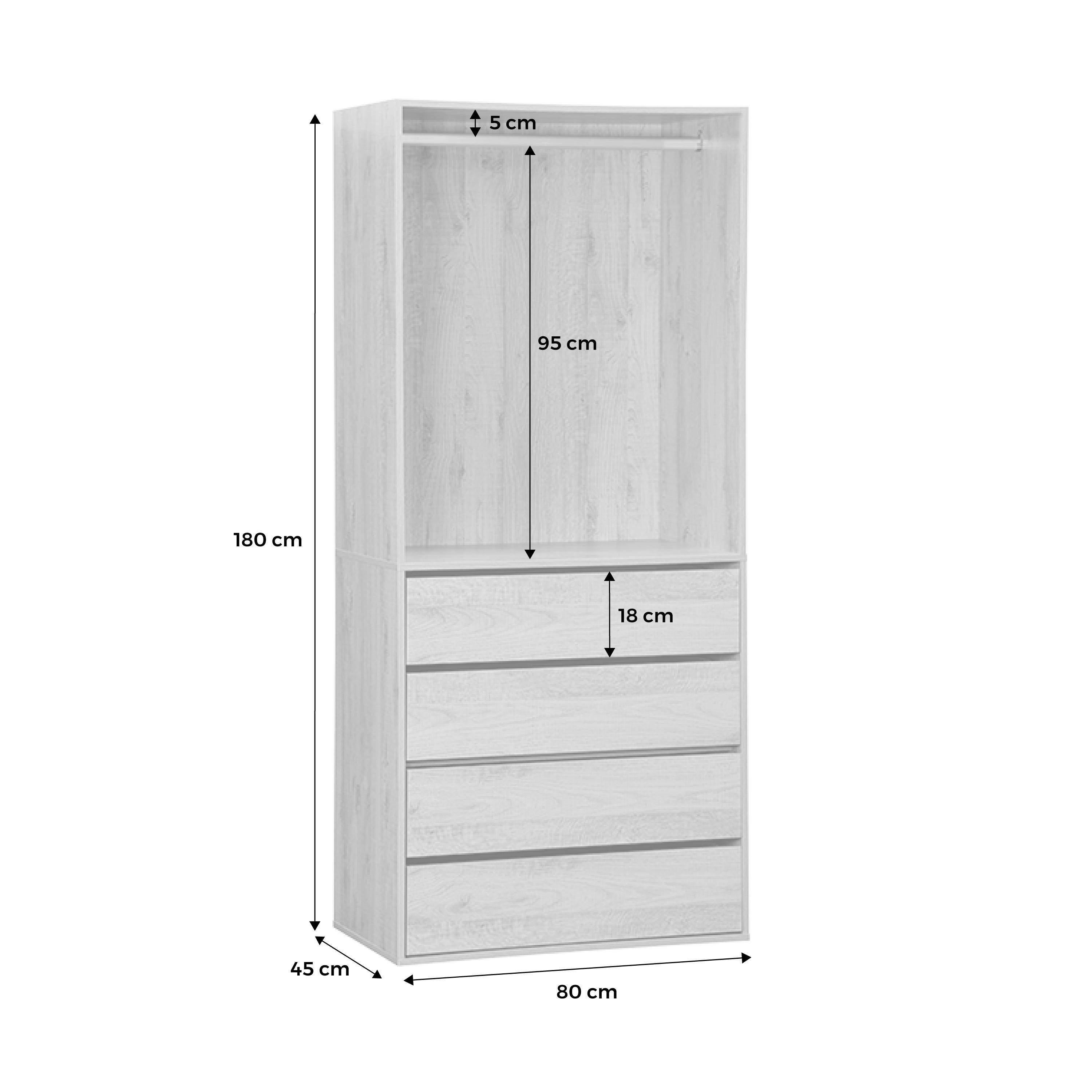 Armadietto Classificatore 4 Cassetti - Per Documenti Legal E A4, Acciaio Bianco - Foto 6