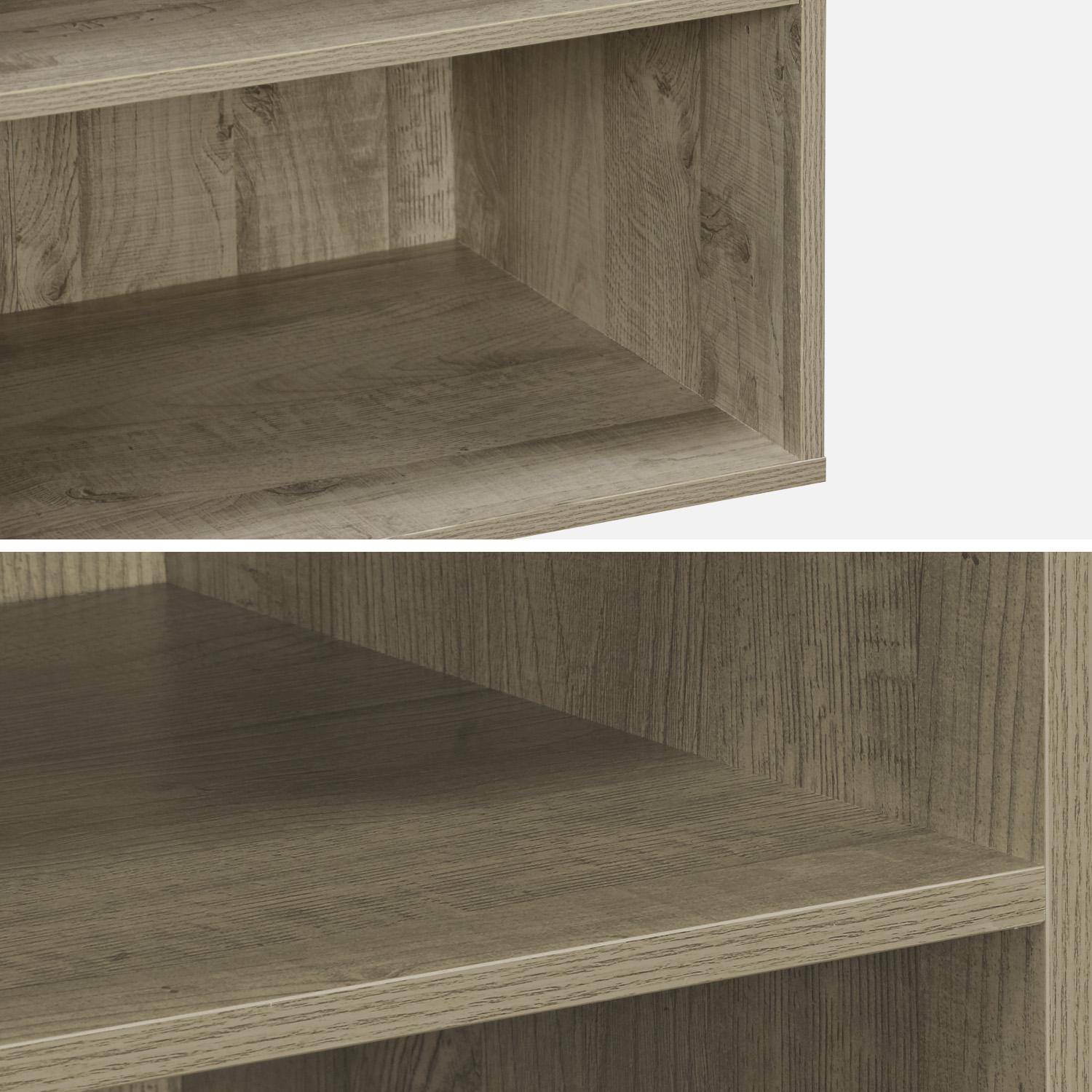 Modulo armadio con 5 ripiani, Modulo, Marrone naturale, 60x45x1800 cm Photo5