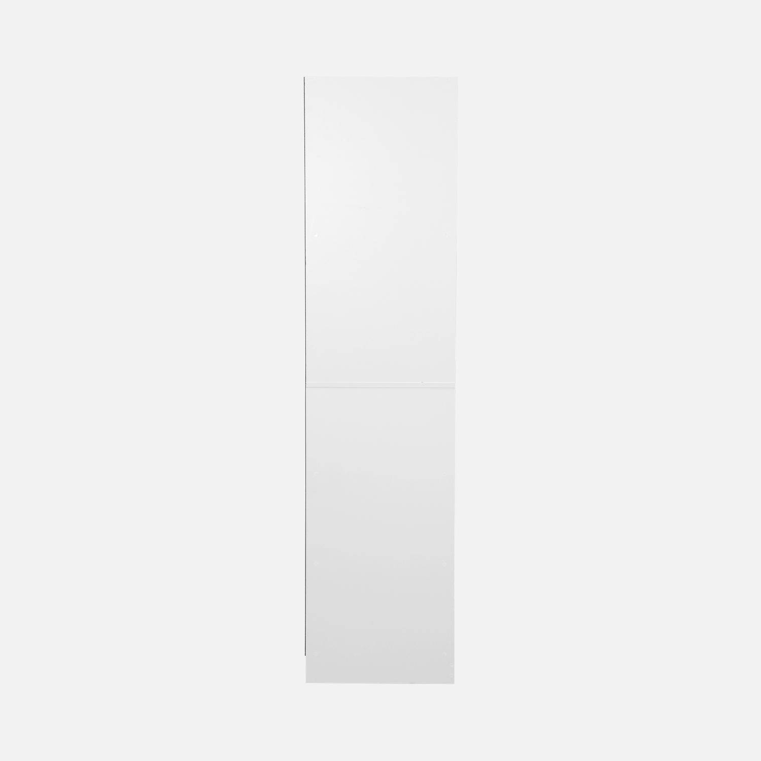 Módulo armario con 5 estantes, blanco, paneles laminados Photo4