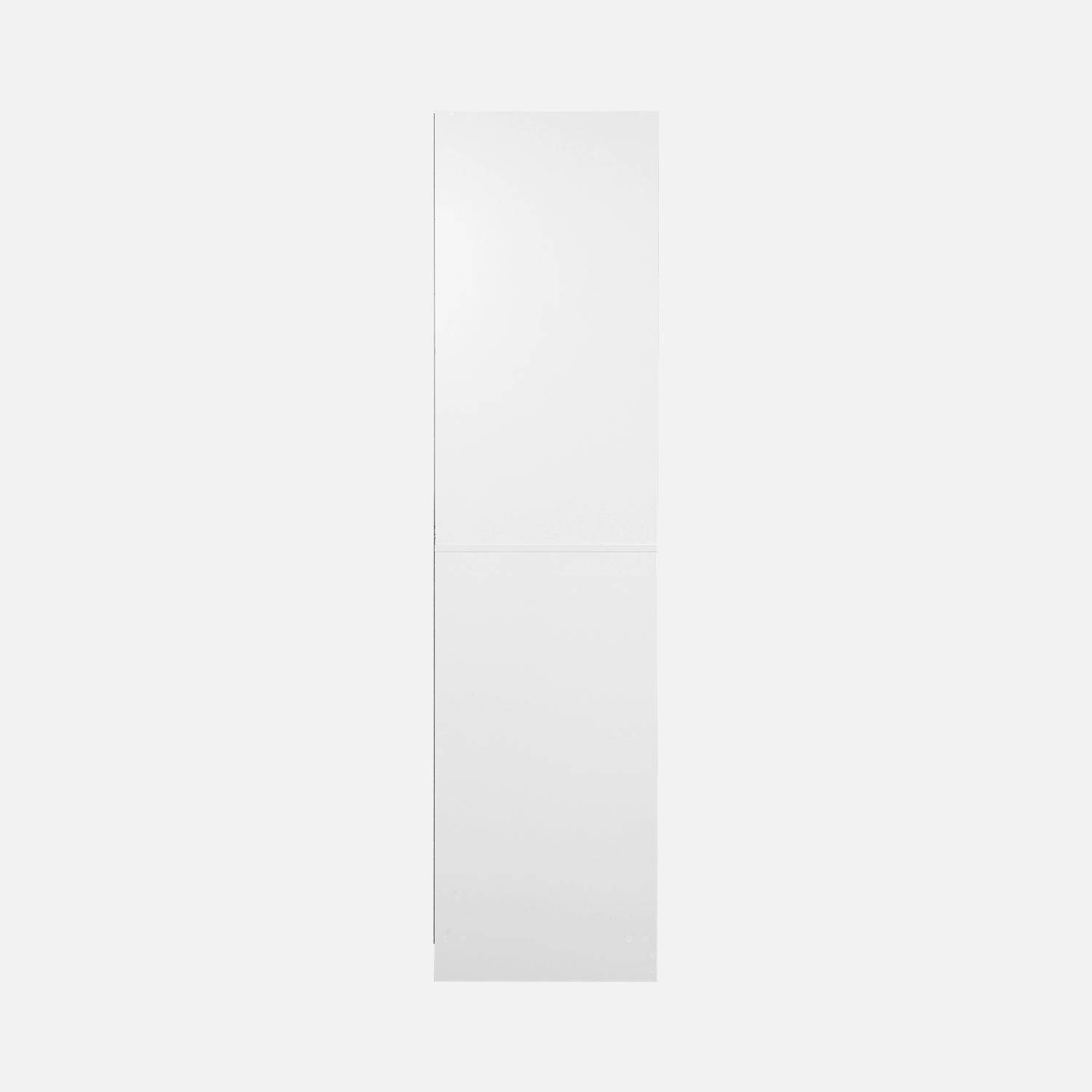 Kleerkastmodule met kleerkast en broekenhanger, wit, gelamineerde panelen Photo6