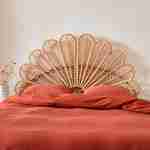 Natuurlijk rotan hoofdbord, Anggun, past op bedden van 160 cm breed, 160x6x130 cm Photo2