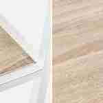 Wit metalen en houten schap - Loft - 6-vaks boekenkast, L 77 x B 33 x H 185cm Photo4