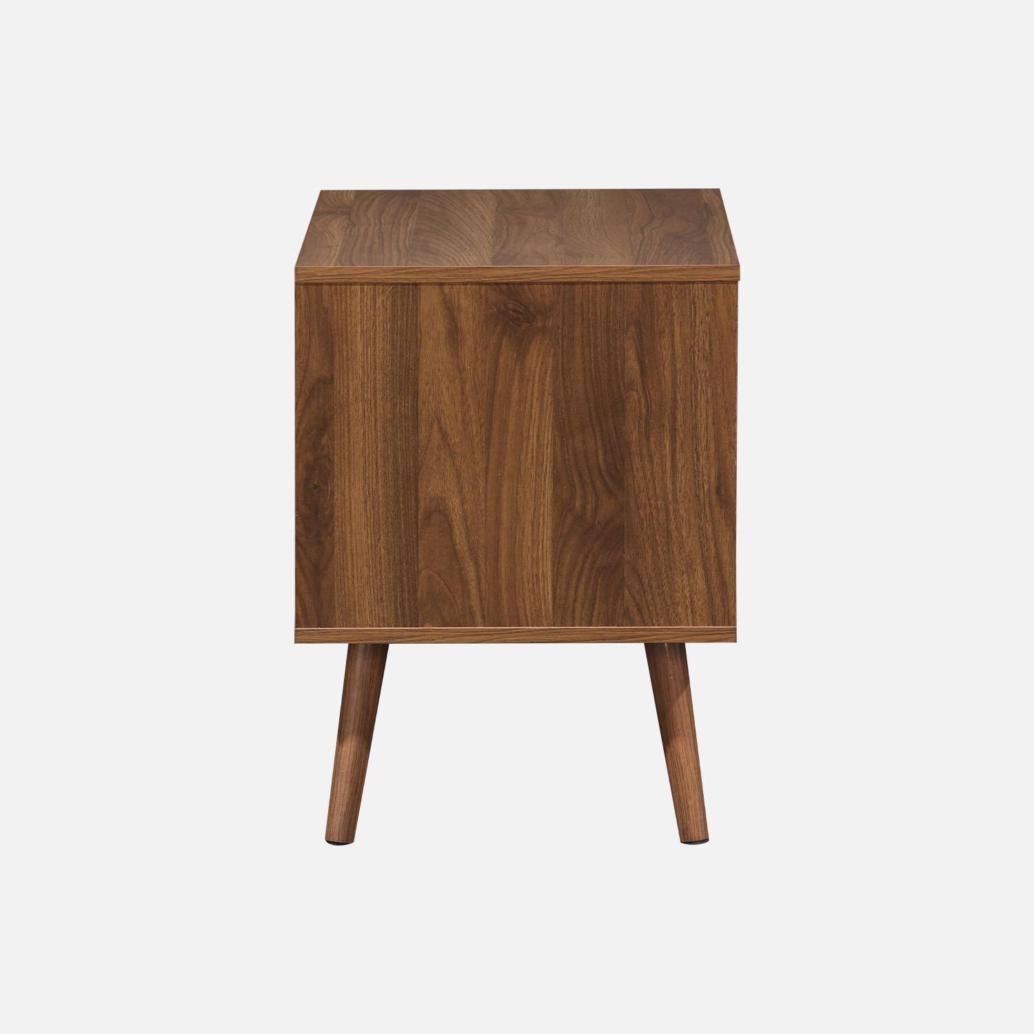 HEYZOEY® Nachtkastje met lade, 40 cm brede bijzettafel met groot vak