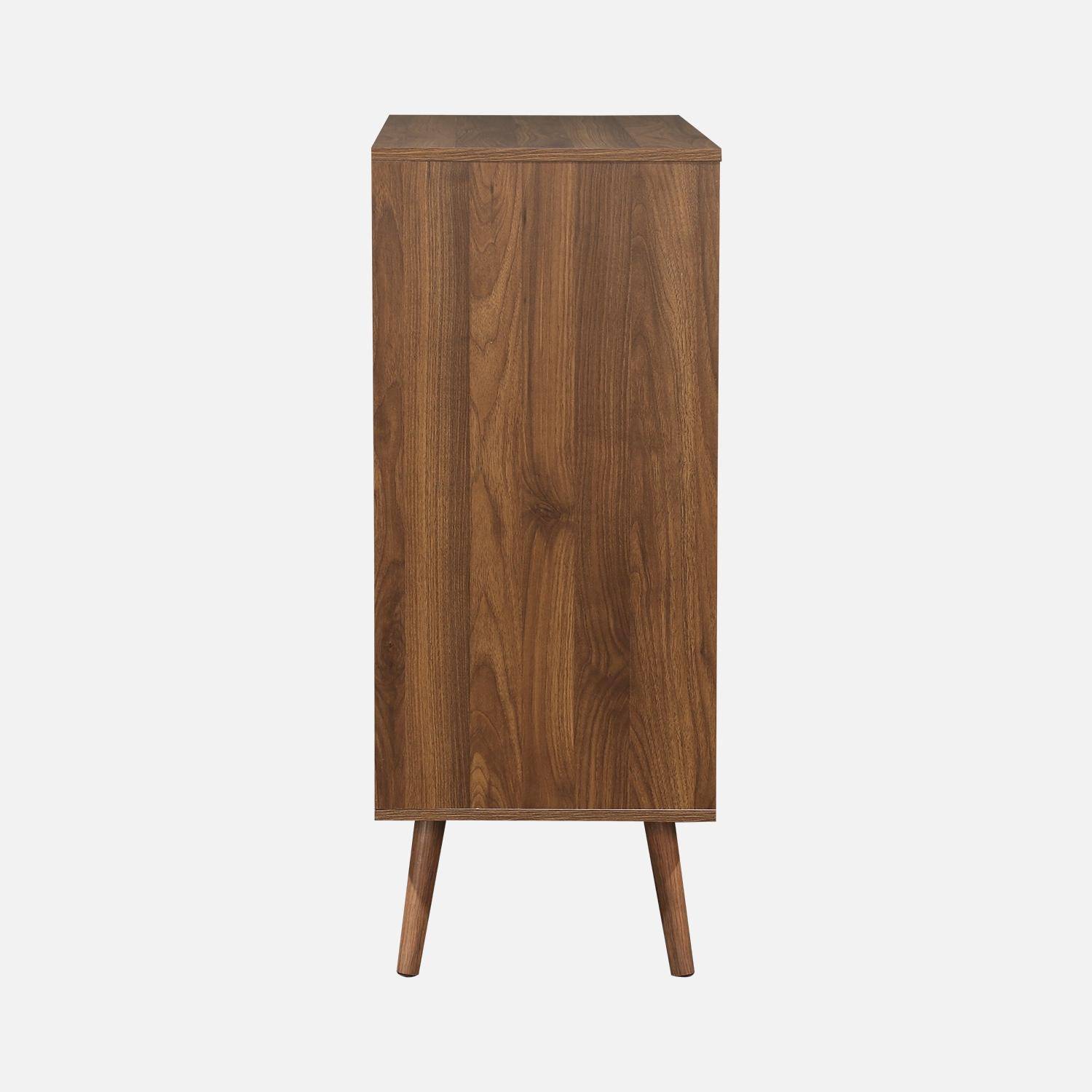 Ladekast met 4 lades walnoothoutdecor 80cm - Nepal,sweeek,Photo5
