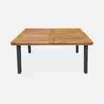 Santana mesa de interior/exterior, madeira e metal, 6 lugares, 150cm Photo5