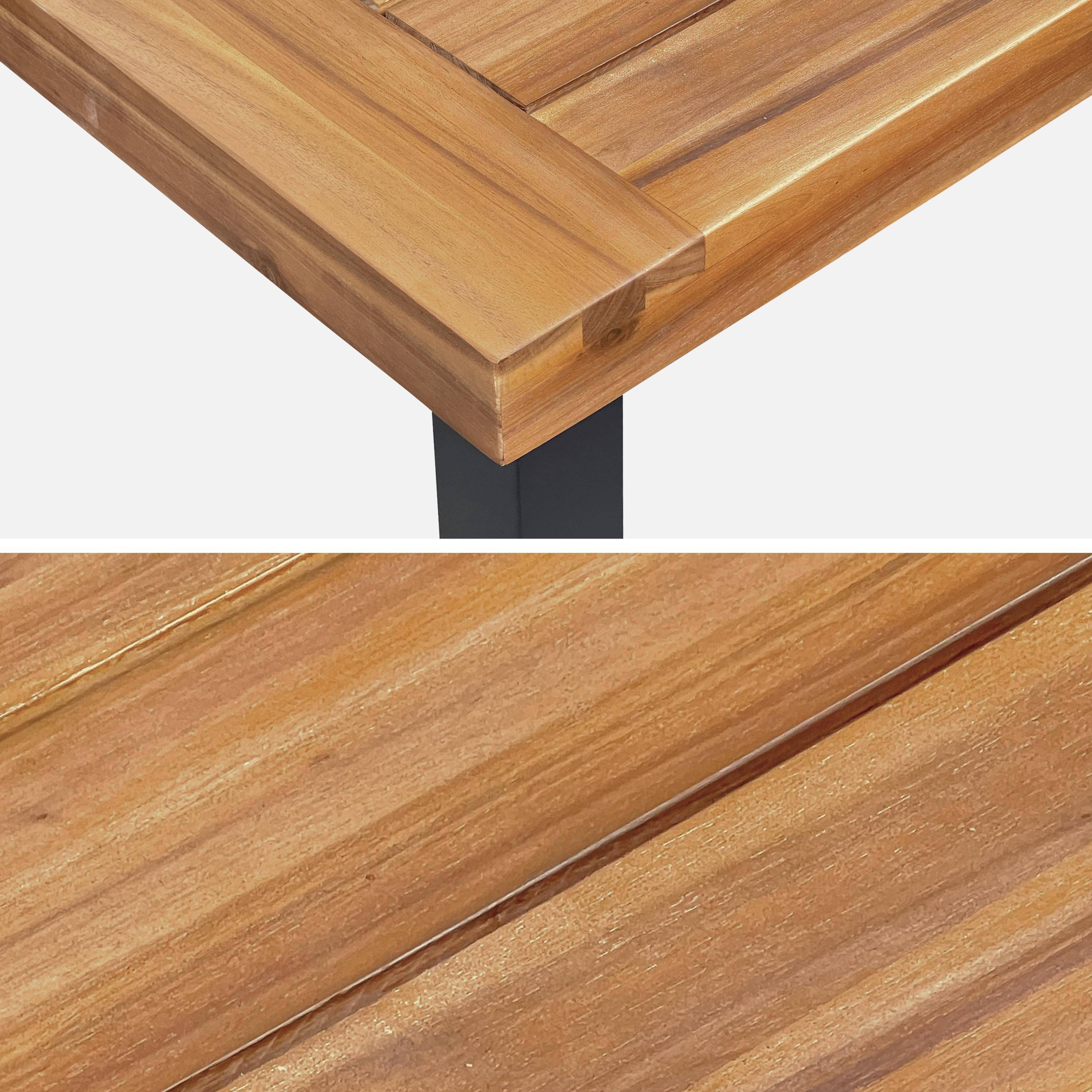 Tisch Indoor/Outdoor Santana aus Holz und Metall für 6 Personen, 150cm Photo6