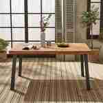 Santana mesa de interior/exterior, madeira e metal, 6 lugares, 150cm Photo1