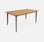 6-seater Wood and Metal garden table, Khaki green | sweeek