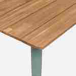 Tavolo da giardino in legno di acacia e acciaio zincato MARINGA, savana, L150 x P90 x H76cm Photo6